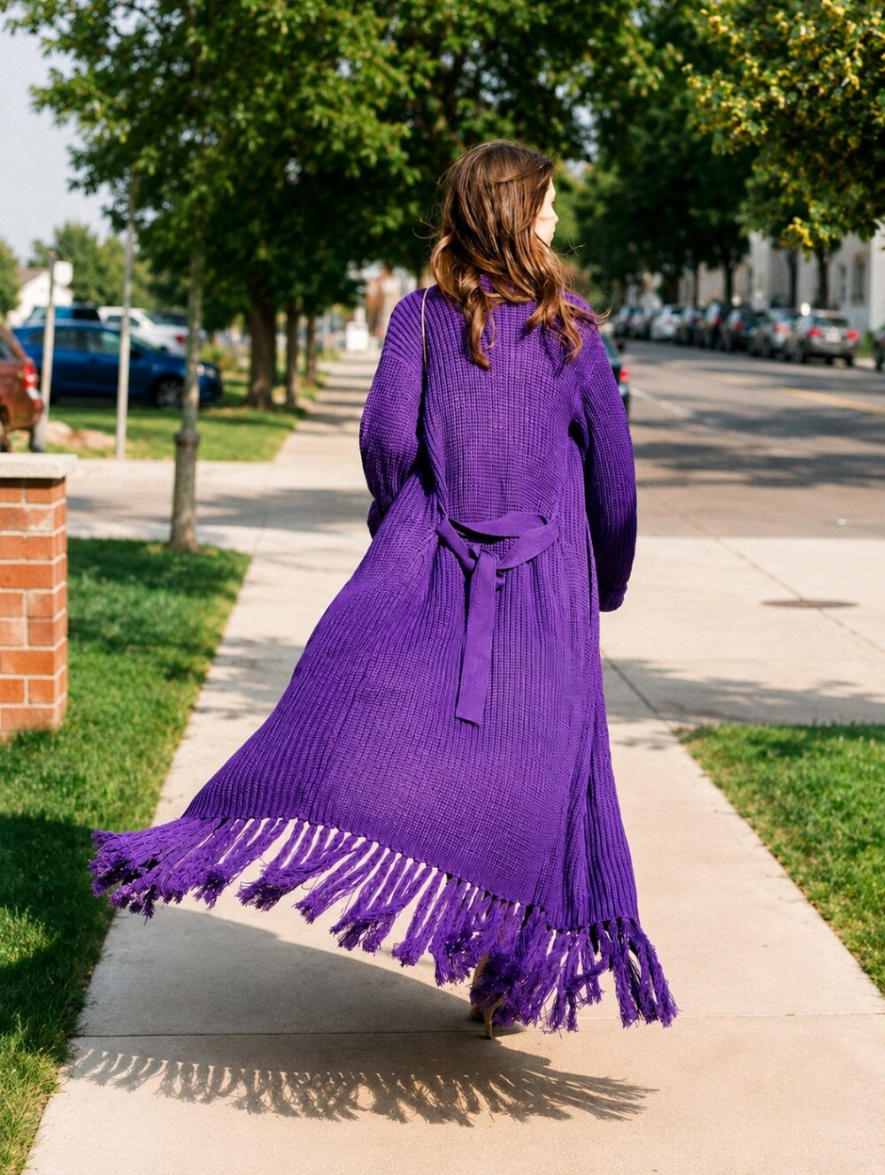CARDIGAN DRESS/ Robe with POCKETS - Picture 2 of 4